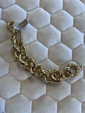 J. Crew Shiny Gold Oversized Link Bracelet